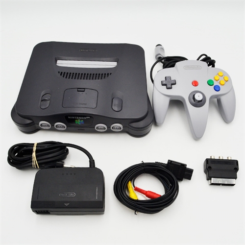 Nintendo 64 Konsol - Komplet i æske - SNR NUP 13697933 (B Grade) (Genbrug)